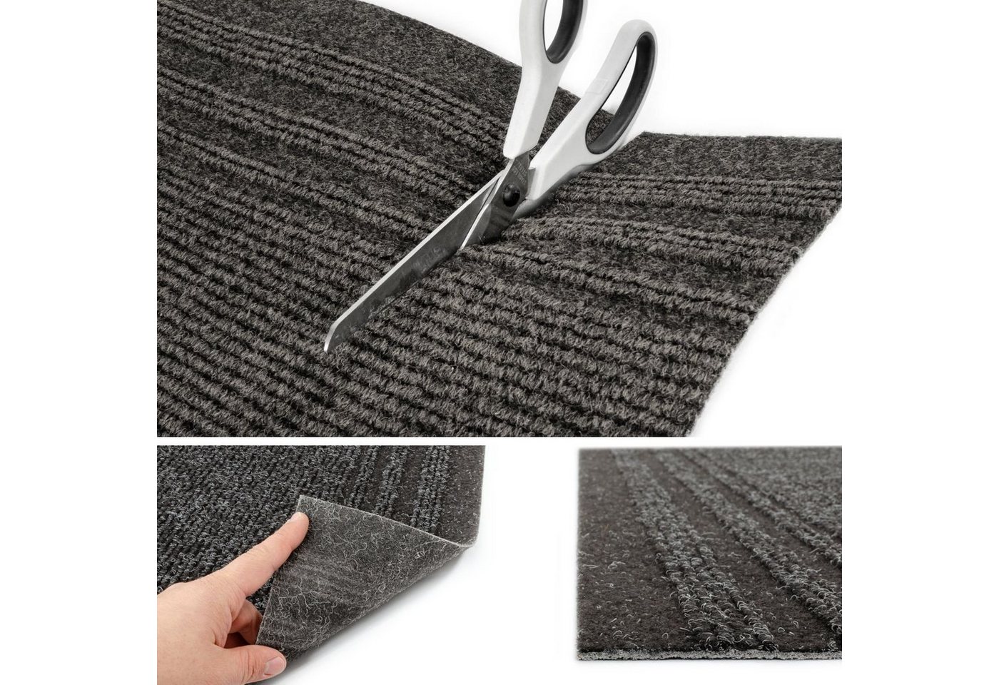 ANRO Läufer Teppich Flurläufer Läufer Textil PASSAT, Eckig, Höhe: 5 mm, Textil – Bild 3 von 3