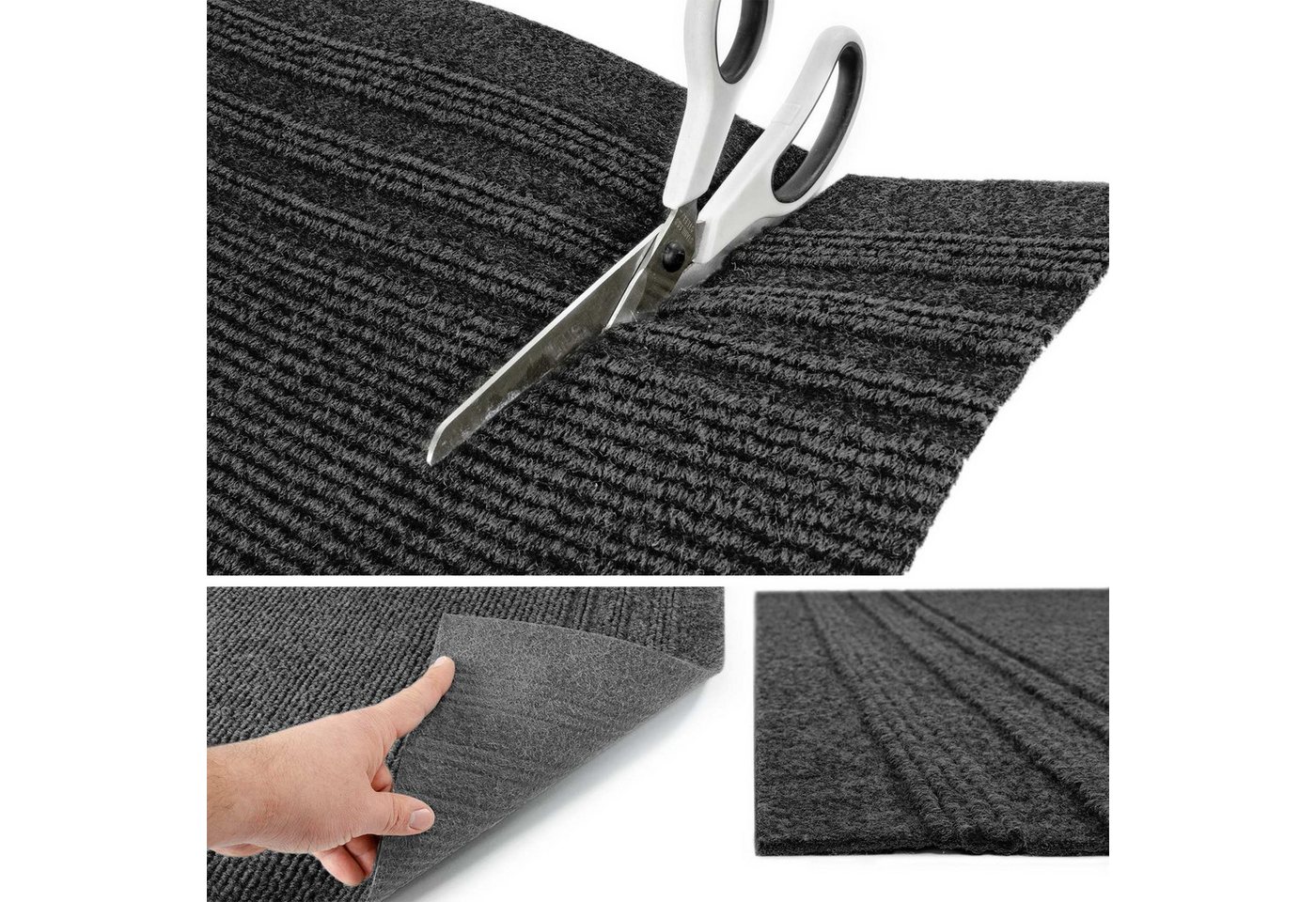 ANRO Läufer Teppich Flurläufer Läufer Textil PASSAT, Eckig, Höhe: 5 mm, Textil – Bild 3 von 3