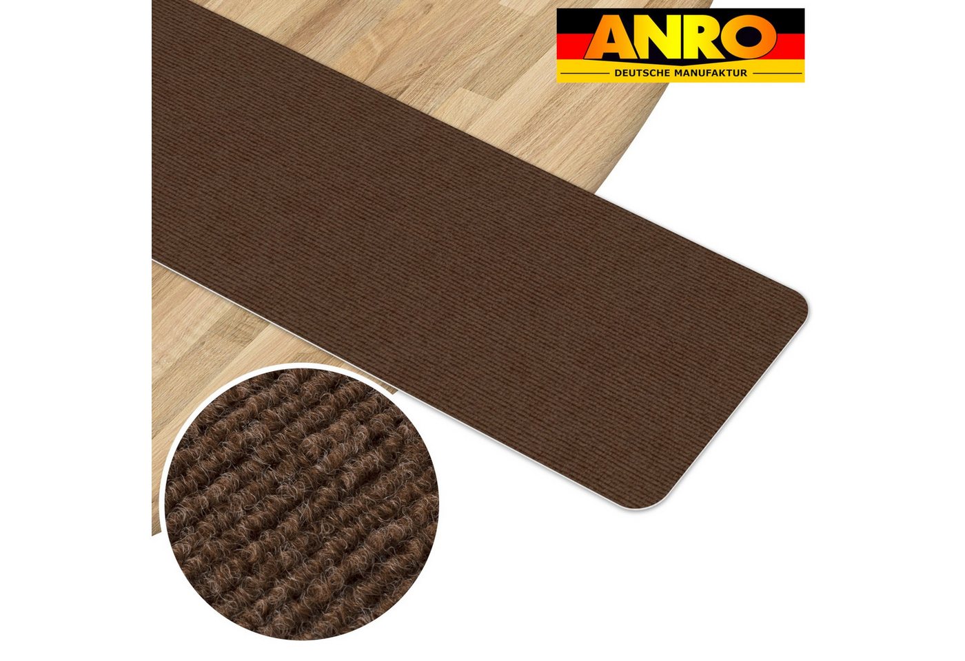 ANRO Stufenmatte Stufenschutz NEMESIS Treppenschutz Treppenmatte, Rechteck, selbsthaftend geruchsarm 20x50cm rutschsischer, anpassbar – Bild 3 von 5