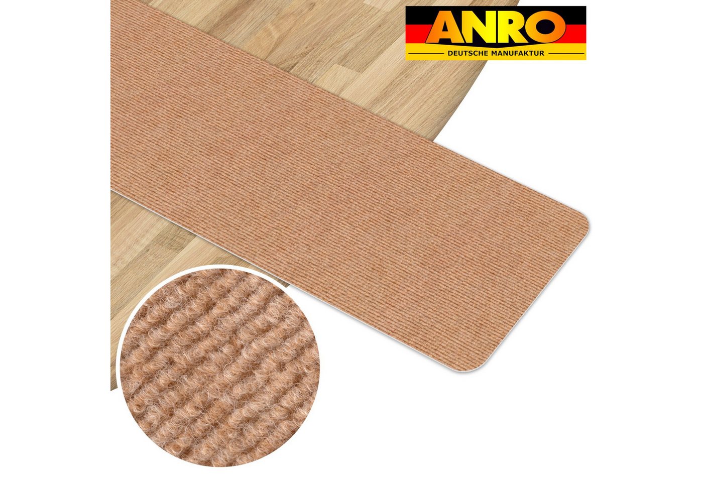 ANRO Stufenmatte Stufenschutz NEMESIS Treppenschutz Treppenmatte, Rechteck, selbsthaftend geruchsarm 20x50cm rutschsischer, anpassbar – Bild 3 von 5