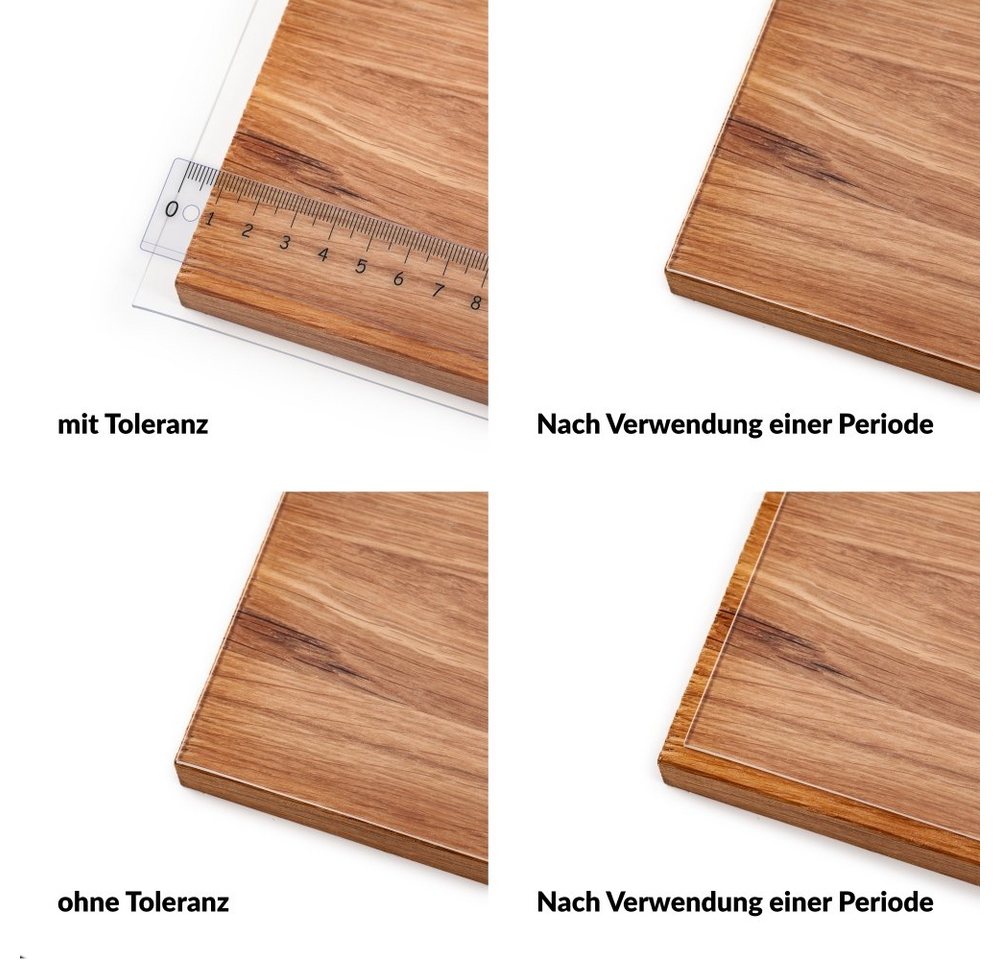 ANRO Tischdecke KLARA wasserdicht 1,5mm Tischschutzfolie glasklar glatt Geruchsneutral (Rolle 1-tlg, eine Folie), Pflegeleicht 70x100cm Uni-Einfarbig Transparen – Bild 5 von 5