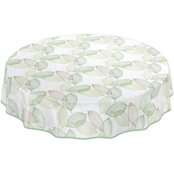 ANRO Tischdecke Wachstuchtischdecke Gartentischdecke Wachstischdecke (Einzelstück 1-tlg), Geprägt 140x100cm wasserabweisend mit Saum