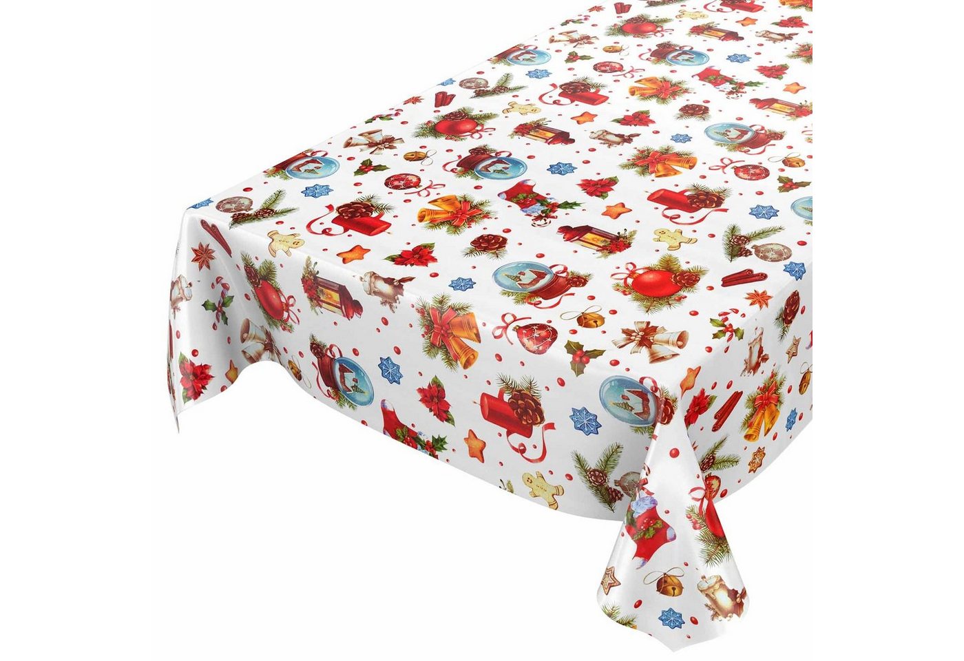 ANRO Tischdecke Wachstuchtischdecke Gartentischdecke Wachstischdecke (Einzelstück 1-tlg), Glatt 140x120cm wasserabweisend – Bild 5 von 5
