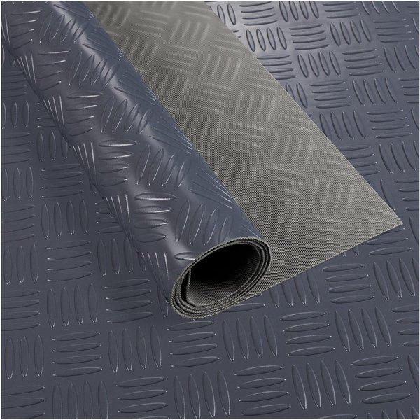 ANRO Vinylboden DIONIS 1,5 mm wasserabweisend für Garage/Keller PVC-Bodenbelag, Feuchtigkeitsbarriere, feine Optik, langlebig, Einzelstück, eine Rolle Bodenbela