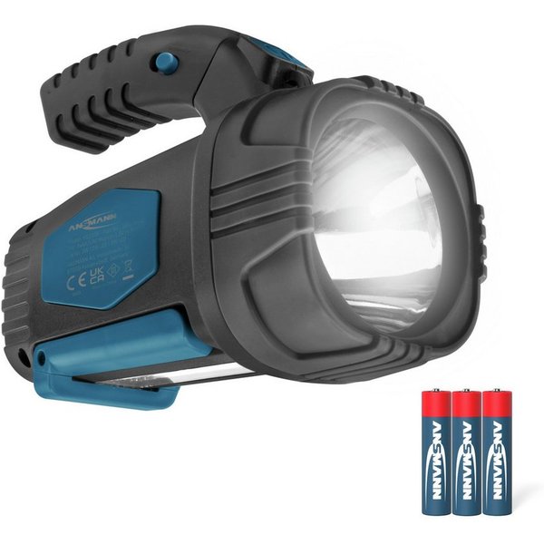 ANSMANN AG LED Scheinwerfer HS230B LED Handscheinwerfer ideal für Camping, Arbeit, Garten, Wandern