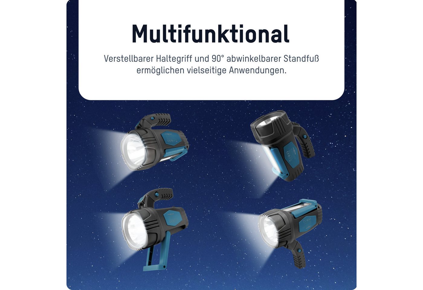 ANSMANN AG LED Scheinwerfer HS230B LED Handscheinwerfer ideal für Camping, Arbeit, Garten, Wandern – Bild 5 von 5