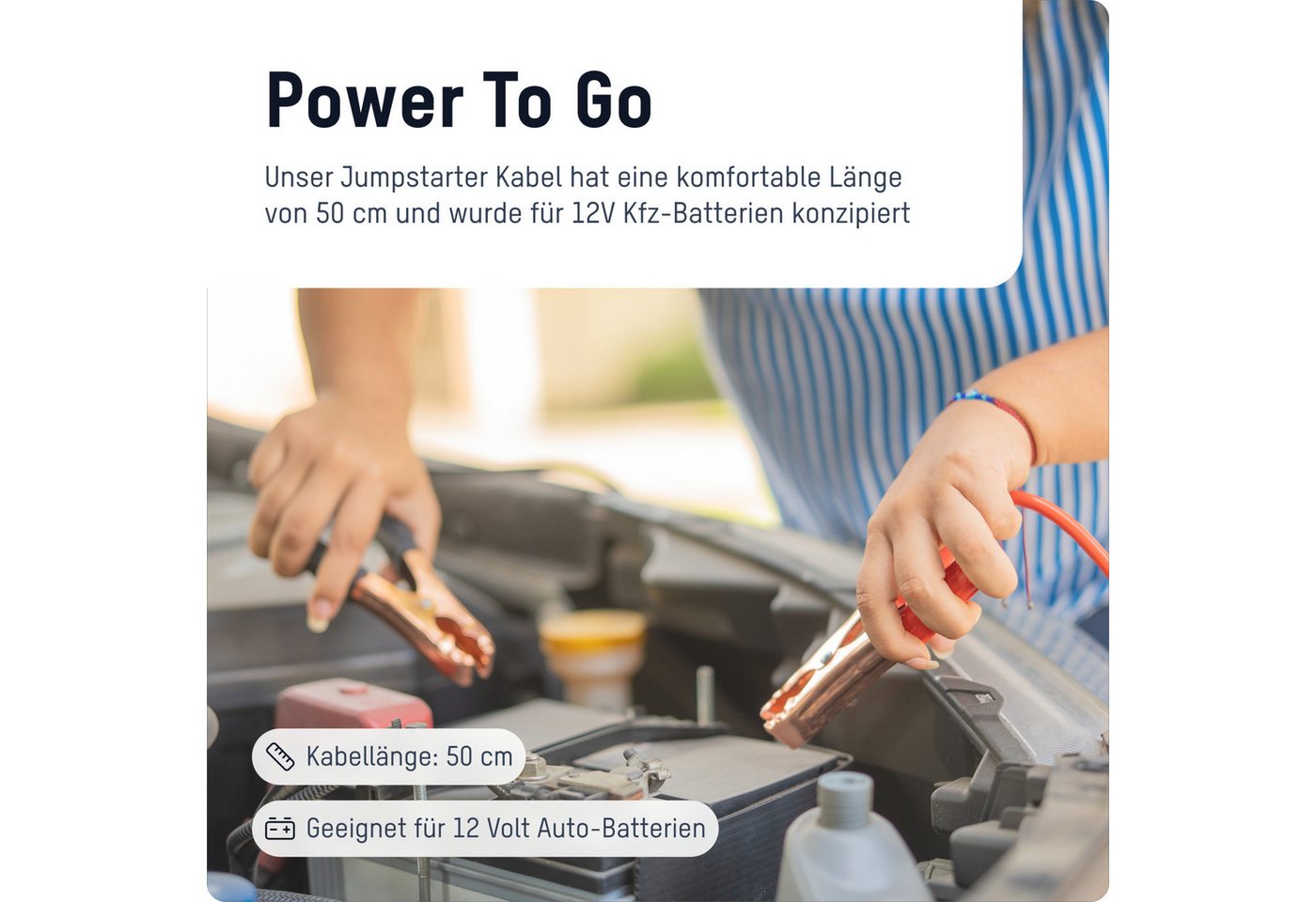 ANSMANN AG Starthilfeadapter für Powerstations / Überbrückungskabel für Pkw Powerstation – Bild 2 von 5