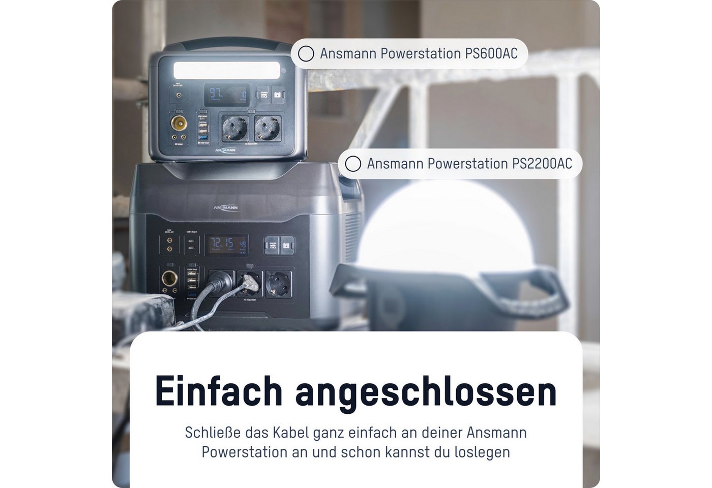 ANSMANN AG Starthilfeadapter für Powerstations / Überbrückungskabel für Pkw Powerstation – Bild 4 von 5