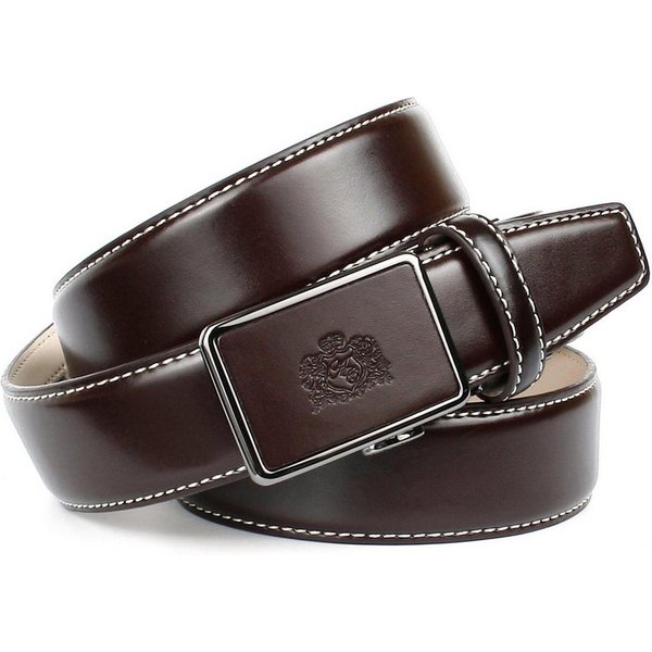 Anthoni Crown Ledergürtel mit Kontrast Stitching