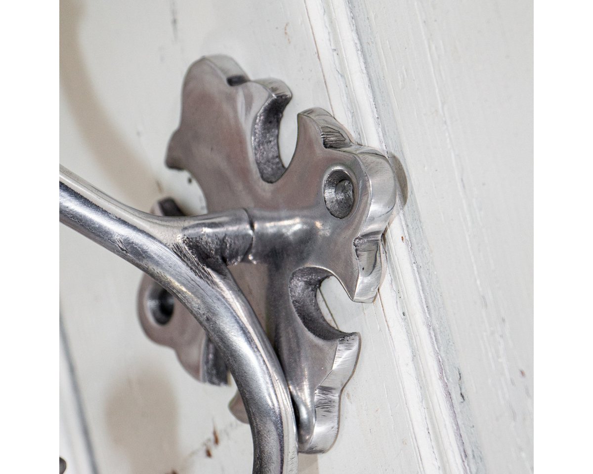 Antikas Wanddekoobjekt Garderobenhaken, Groß, aus Aluminium, Kleiderhaken im antiken Design – Bild 2 von 4