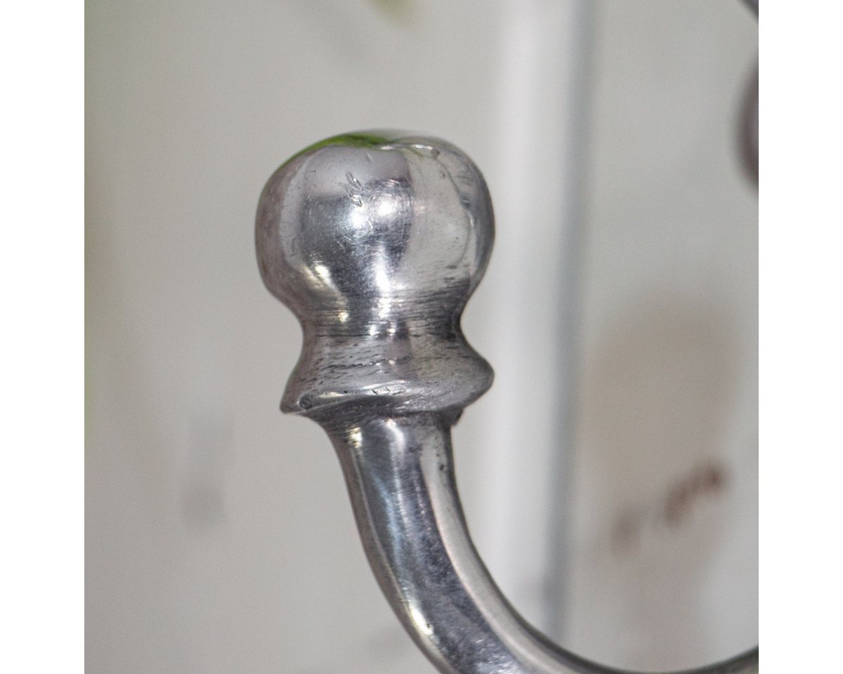 Antikas Wanddekoobjekt Garderobenhaken, Groß, aus Aluminium, Kleiderhaken im antiken Design – Bild 3 von 4