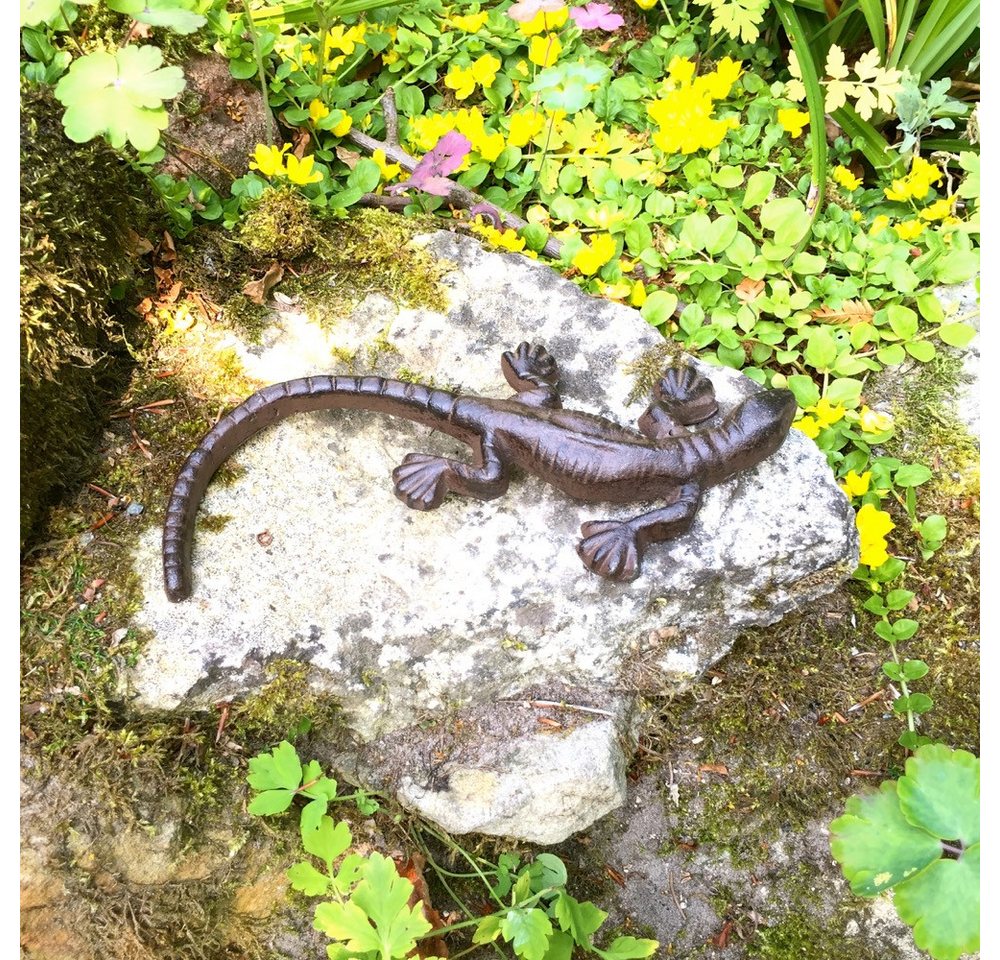 Antikas Wanddekoobjekt Tischdekoration Eidechse, Garten Salamander, Gecko zum Aufhängen – Bild 2 von 5