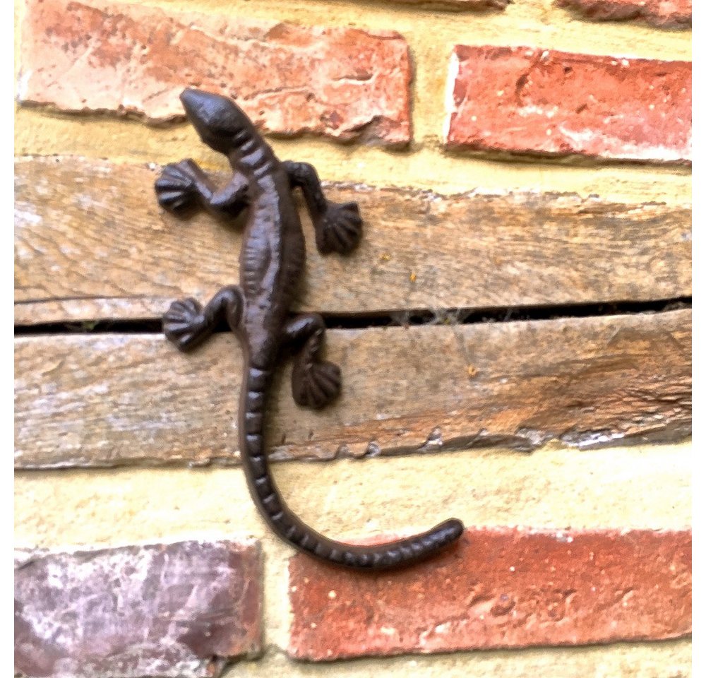 Antikas Wanddekoobjekt Tischdekoration Eidechse, Garten Salamander, Gecko zum Aufhängen – Bild 3 von 5