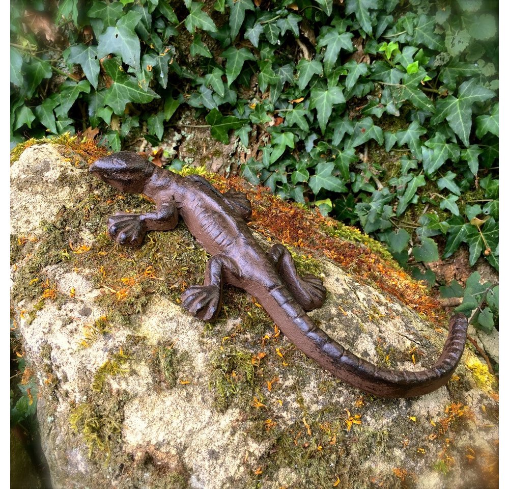 Antikas Wanddekoobjekt Tischdekoration Eidechse, Garten Salamander, Gecko zum Aufhängen – Bild 4 von 5