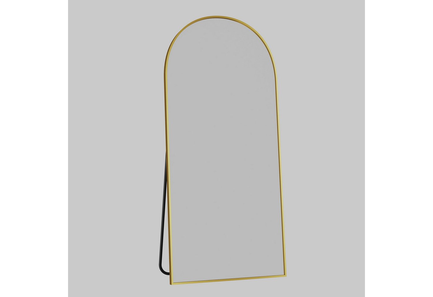 ANTOK Ganzkörperspiegel Bogenform, freistehend mit Ständer oder wandmontierbar (1-St), 179x65cm, für Schlafzimmer & Wohnzimmer – Bild 3 von 5