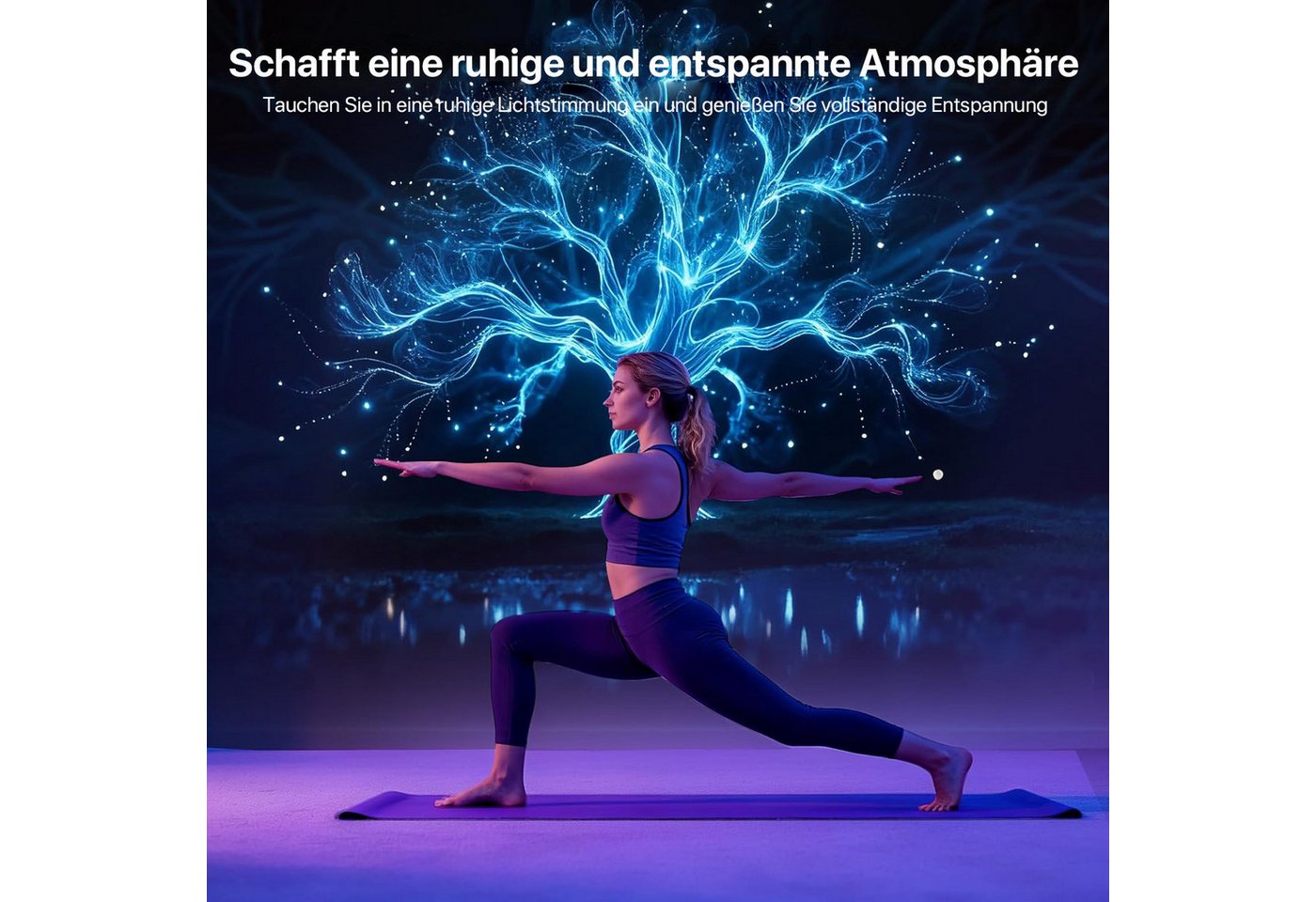 ANYSUN LED-Sternenhimmel Projektor HD 3D Galaxy Projector Nachtlicht Kinder, 3D-Projektion mit Bluetooth-Lautsprecher,Fernbedienung,Timer-Funktion, 60 Projektio – Bild 4 von 5