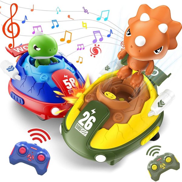 ANYSUN RC-Auto Ferngesteuertes Auto, 2 Stück Autoscooter-Spielzeug (für 3, 4, 5, 6, 8, 9 und 10 Jahre, RC Auto, für Weihnachts und Geburtstagsgeschenke), Indoor