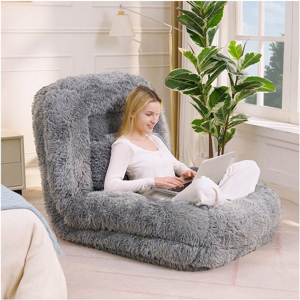 ANYSUN Sitzsack Relaxsessel Sofa Einzelsofa,faules Sofa,5-stufiges verstellbares, (Gaming-Stuhl auf Boden,Plüschstoff,Als Bodensofa), Wohnzimmer, geeignet für G