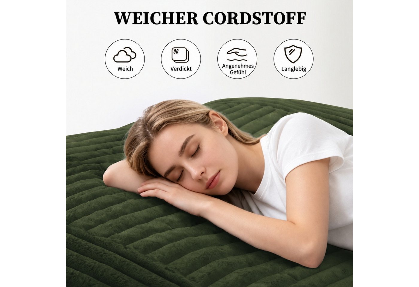 ANYSUN Sitzsack Übergroßer, wandelbarer Sitzsack, formstabil, mit Memory-Schaum (Set, Sitzsack), 180*125cm,Weicher Cordstoff, für Wohn-, Schlaf-, Gäste- & Gamin – Bild 4 von 5