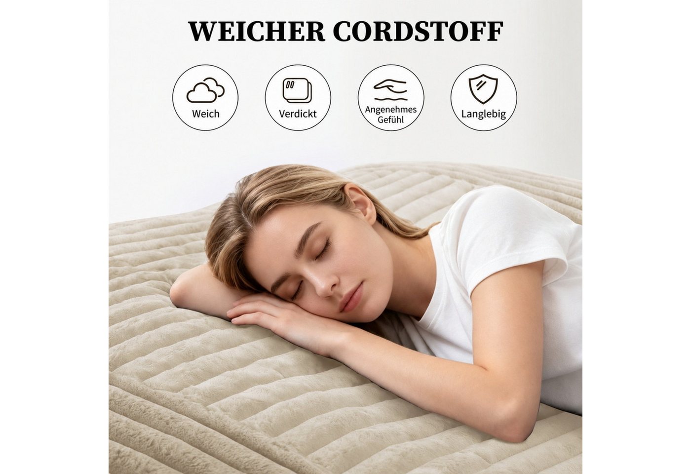 ANYSUN Sitzsack Übergroßer, wandelbarer Sitzsack, formstabil, mit Memory-Schaum (Set, Sitzsack), 180*125cm,Weicher Cordstoff, für Wohn-, Schlaf-, Gäste- & Gamin – Bild 5 von 5