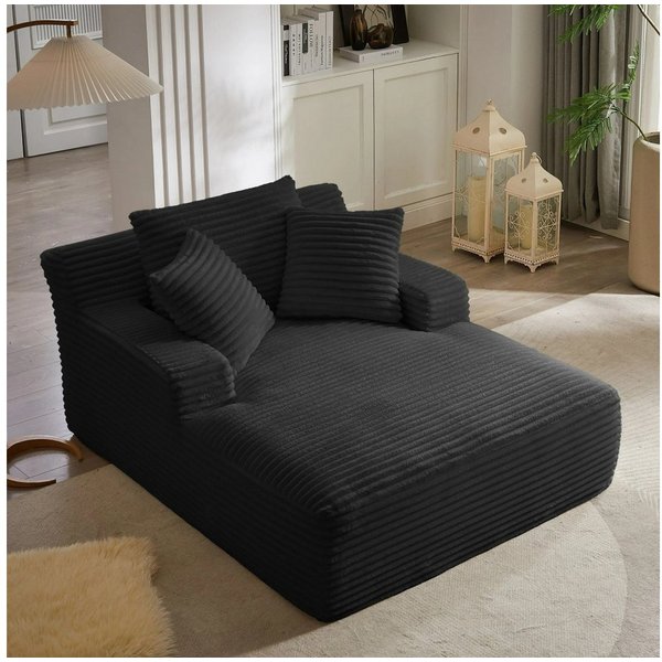 ANYSUN Sofa Cord-Schlafsofa mit 2 Kissen,Bequemes Einzelsitz-Bodensofa,Loungesofa, Relaxsessel Cord,Sessel,Loungesessel Cord,Lesesessel bequem, fur Wohnzimmer, 