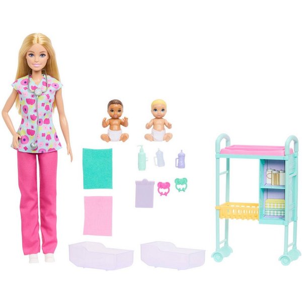 Barbie Anziehpuppe Barbie Nurturing Spielset - Kinderärztin