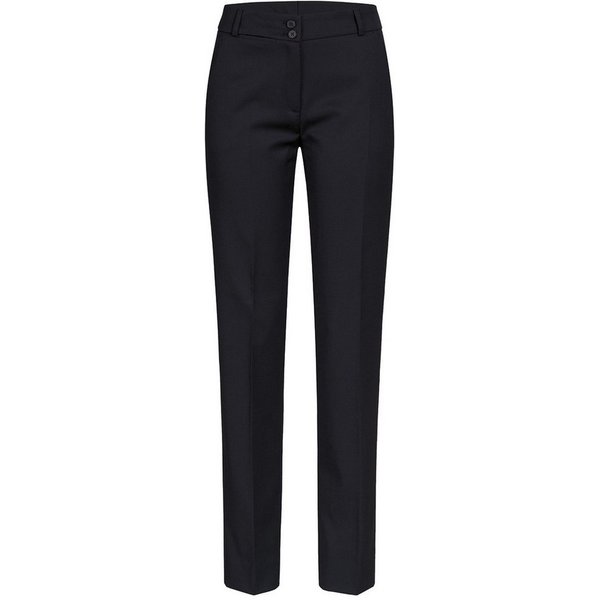 GREIFF Anzughose Greiff Corporate BASIC Damen Business-Hose Slim-Fit Schwarz