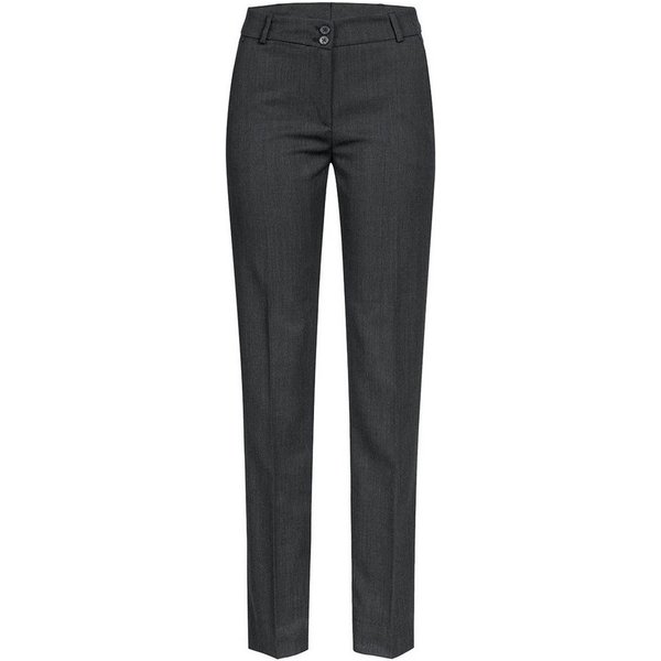 GREIFF Anzughose Greiff Corporate BASIC Damen Business-Hose Slim-Fit Anthrazit