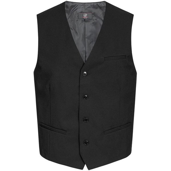 GREIFF Anzugweste Greiff Corporate Herren Weste V-Ausschnitt Regular Fit Schwarz