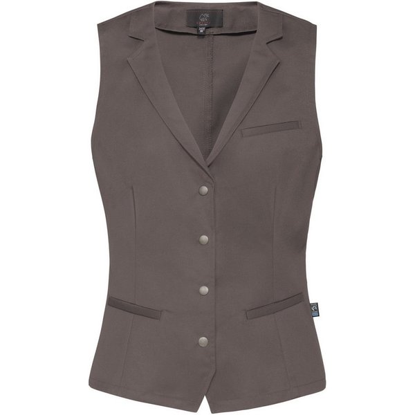 GREIFF Anzugweste Greiff GASTRO MODA Damen Kellner-Weste Revers Regular Fit Taupe