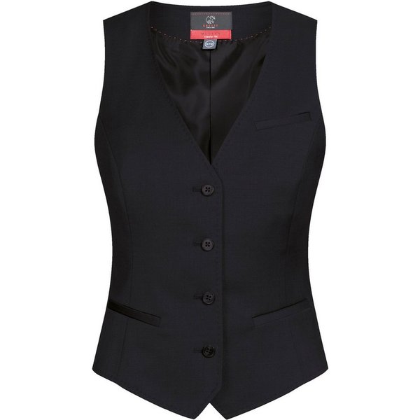 GREIFF Anzugweste Greiff Modern WITH 37.5® Damen Weste Regular Schwarz PINPOINT