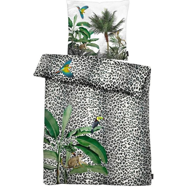 APELT Bettwäsche Jungle, Satin (Bio-Baumwolle), Regenwaldmotiv