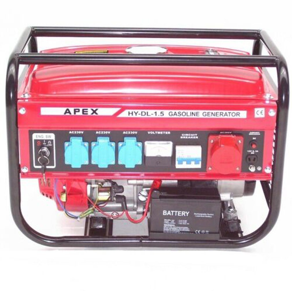 Apex Stromerzeuger Elektro-Start Benzin Stromerzeuger 9500E Generator 230V 400V Aggregat, (1-tlg) – Bild 3 von 5