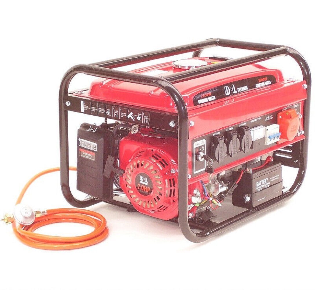 Apex Stromgenerator Gas- u. Benzin-Generator Stromerzeuger 2800 LPG E-Start 06290, (1-tlg) – Bild 3 von 5