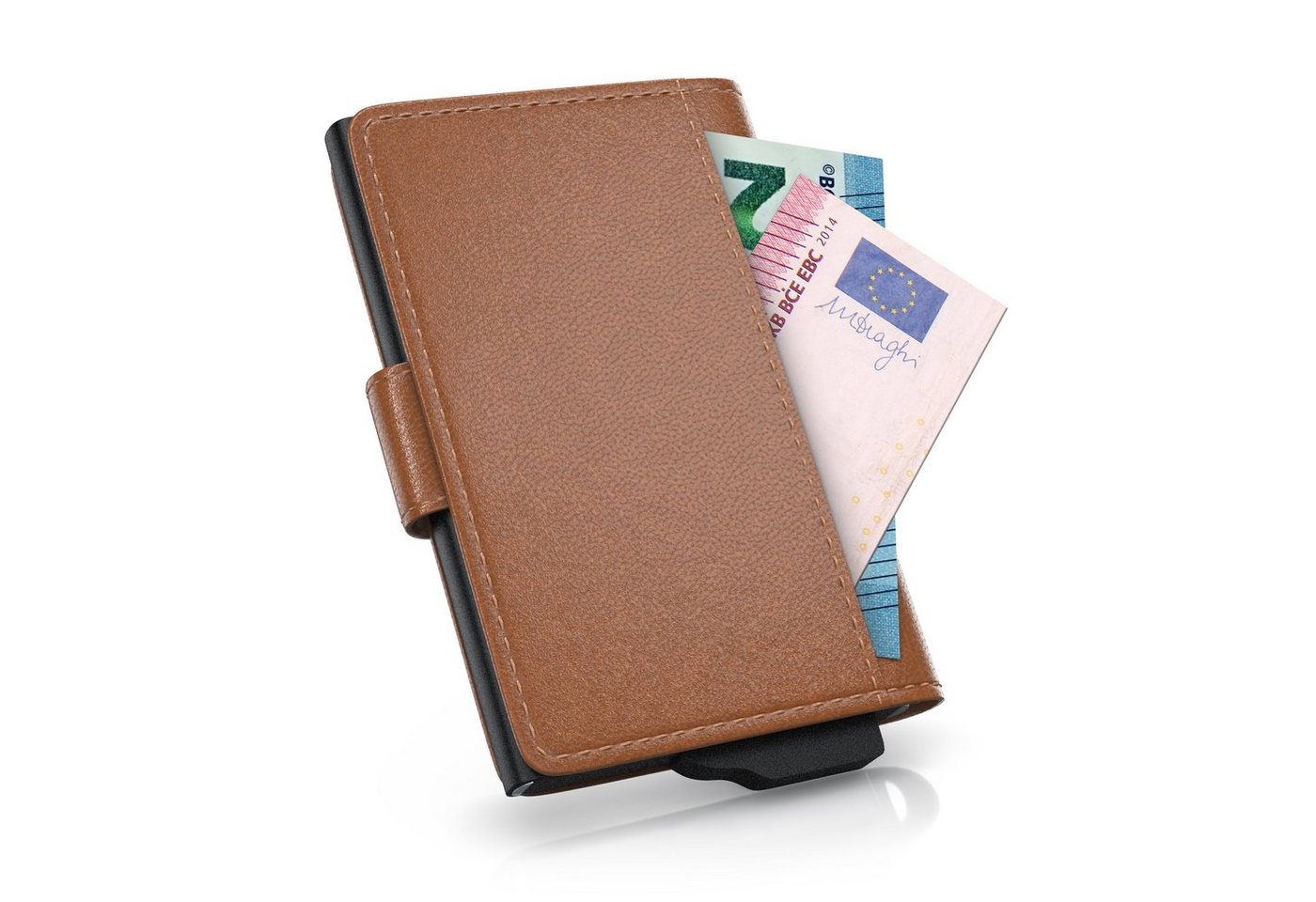 Aplic Kartenetui RFID Kartenetui aus Kunstleder (1-tlg), NFC / RFID Blocker Karten Portemonnaie, Abschirmung für max. 6 Karten – Bild 2 von 5