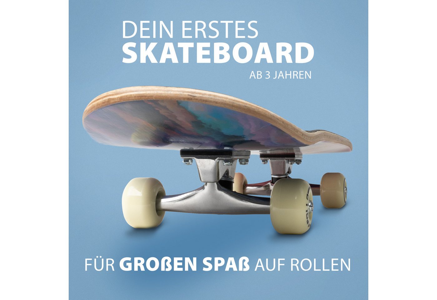 Apollo Skateboard Kinderskateboard 28" Kinder, Longboard, für Kids und Teens, ABEC 3 und Aluminium Achsen – Bild 2 von 5