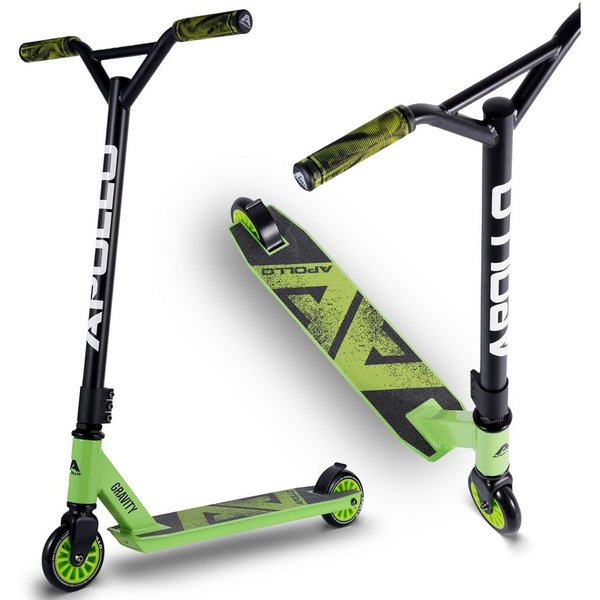 Apollo Stuntscooter Gravity - Fun-Kickscooter für Kinder und Teenager, Hohe Belastbarkeit (bis 100kg) und einfaches Handling.