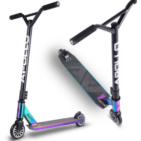 Apollo Stuntscooter Gravity - Fun-Kickscooter für Kinder und Teenager, Hohe Belastbarkeit (bis 100kg) und einfaches Handling.