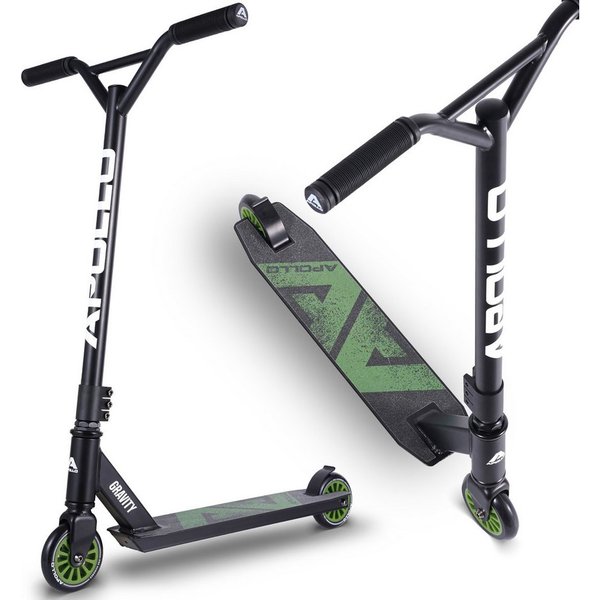 Apollo Stuntscooter Gravity - Fun-Kickscooter für Kinder und Teenager, Hohe Belastbarkeit (bis 100kg) und einfaches Handling.