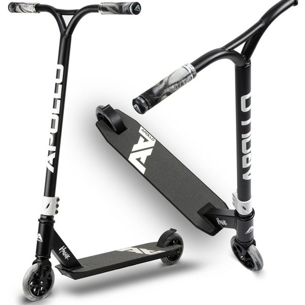 Apollo Stuntscooter Hawk - Scooter für Erwachsene, Jugendliche und Kinder ab 6 Jahren, extra breite Trittfläche & stabiler Lenker