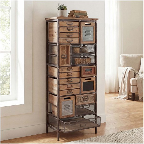 MCW Apothekerschrank MCW-A43-33 19 Schubladen, Shabby-Look