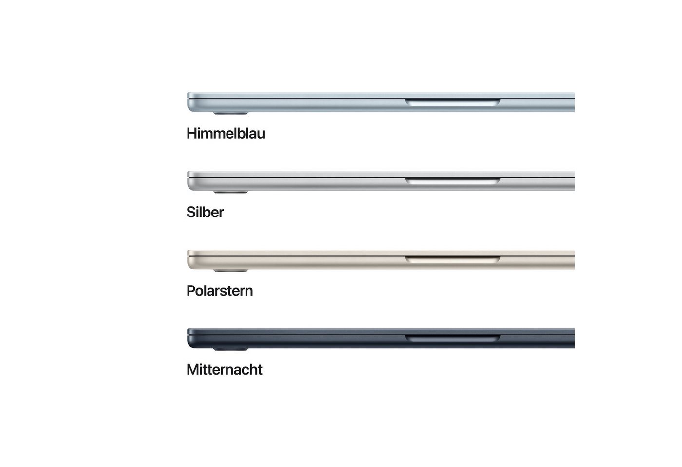 Apple 13-inch MacBook Air Notebook (34,46 cm/13,6 Zoll, Apple M5, 8-Core GPU, 16 GB, 512 GB SSD) – Bild 3 von 5