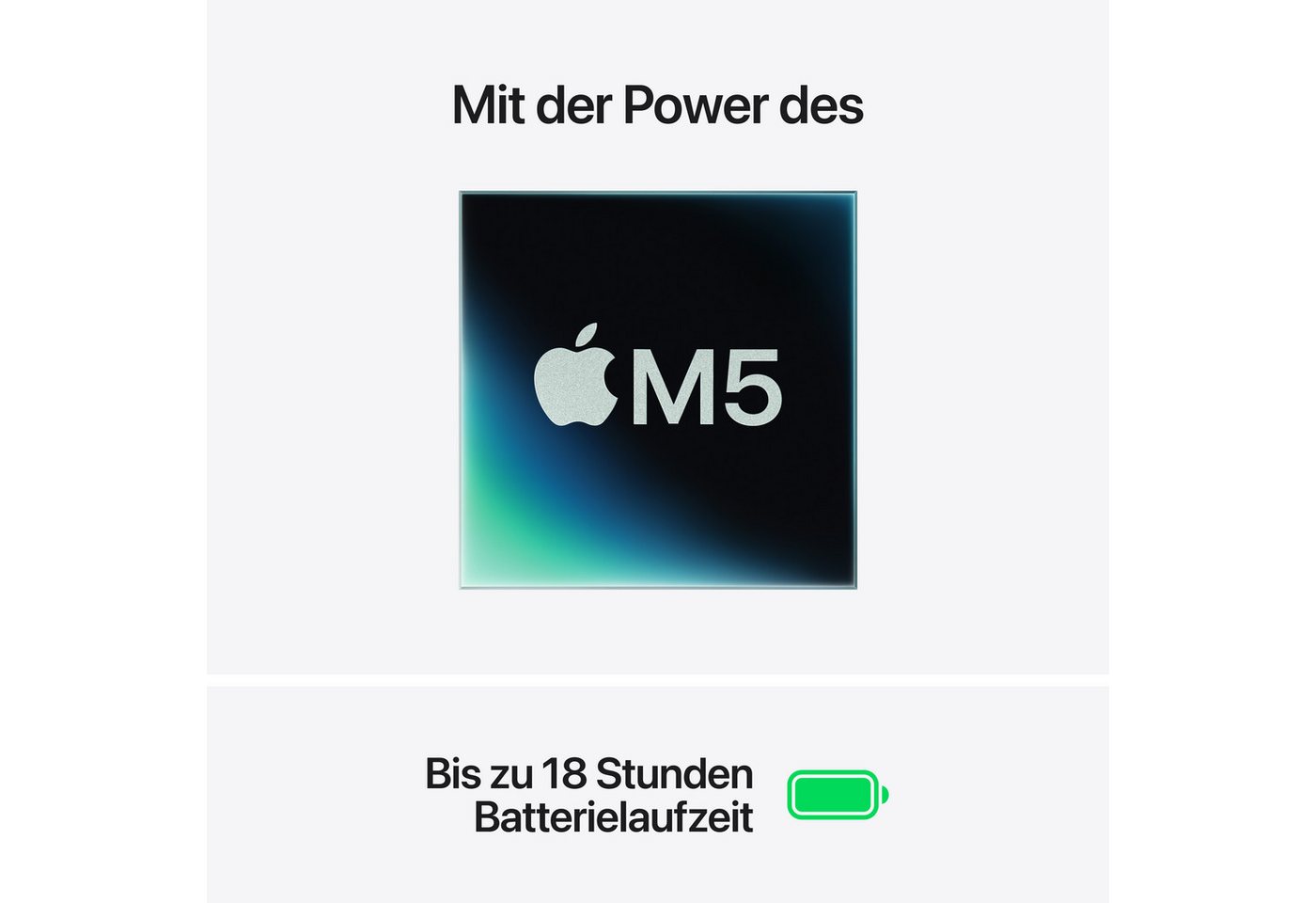 Apple 13-inch MacBook Air Notebook (34,46 cm/13,6 Zoll, Apple M5, 8-Core GPU, 16 GB, 512 GB SSD) – Bild 4 von 5