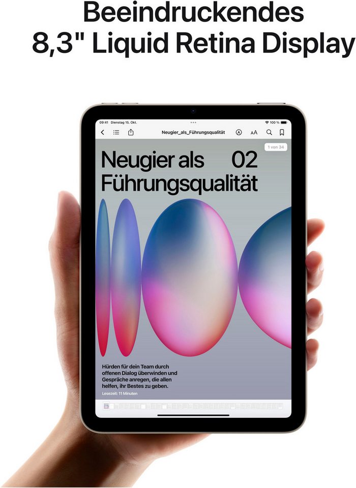 Apple iPad mini 2024 Wi-Fi 128GB Tablet (8,3", 128 GB, iPadOS) – Bild 5 von 5