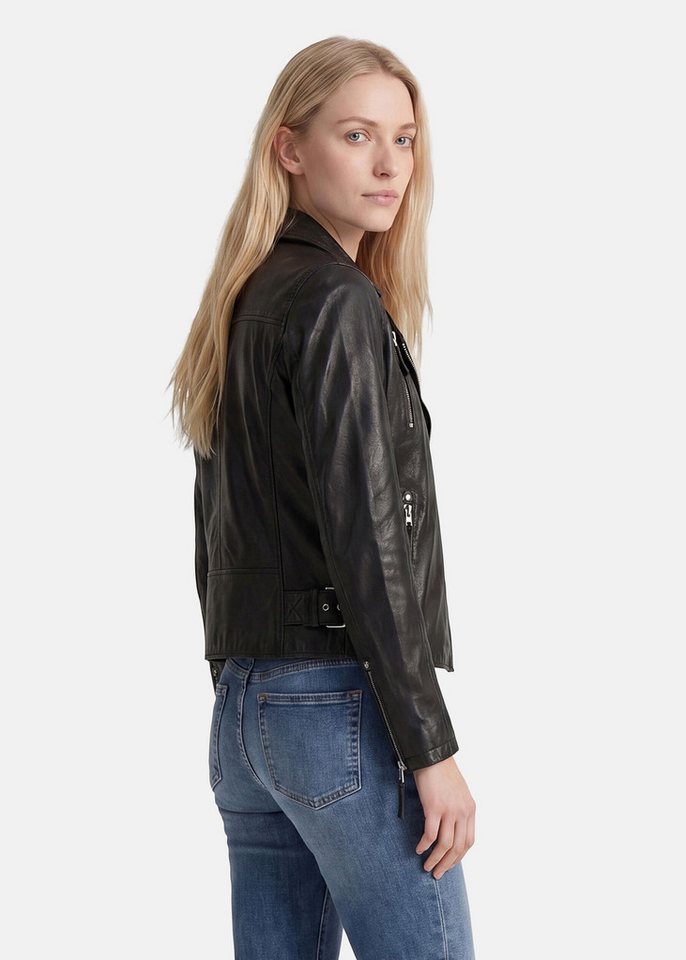 Apple of Eden Lederjacke taillierte Schnittform – Bild 3 von 5