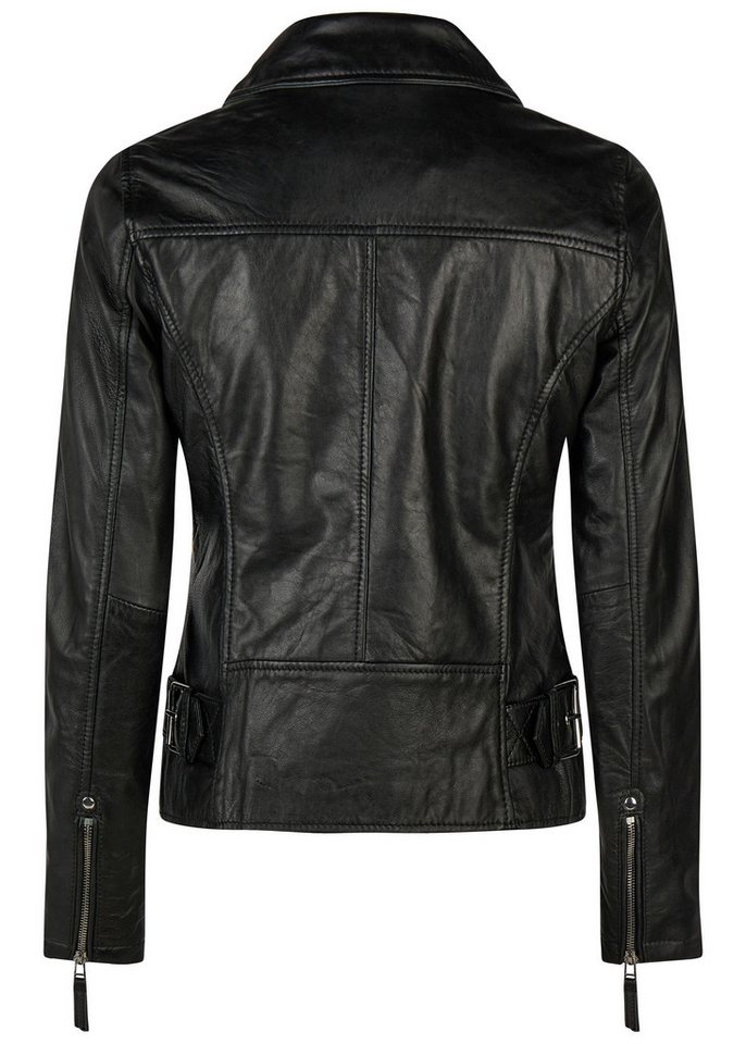 Apple of Eden Lederjacke taillierte Schnittform – Bild 4 von 5