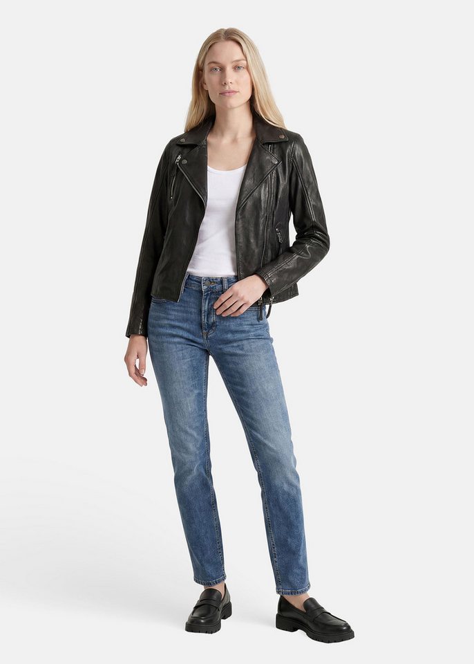 Apple of Eden Lederjacke taillierte Schnittform – Bild 5 von 5