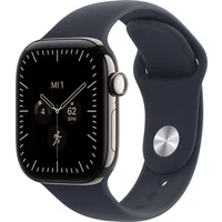 Titan natur mit Sportarmband S/M navyblau
