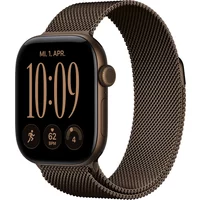 Aluminium dunkelbronze mit Milanaise-Armband S/M dunkelbronze