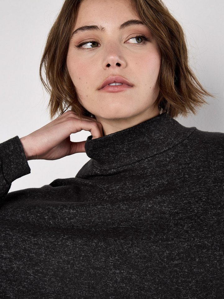 Apricot Fledermauspullover Oversized Pullover mit Stehkragen – Bild 3 von 4